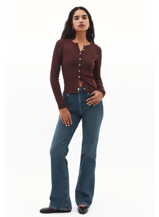 OXXO Crew Neck Button-Down T-Shirt - Image 1